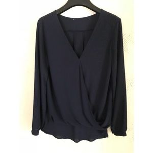 Navy blouse